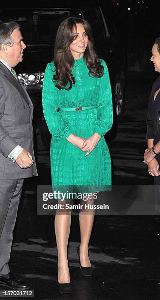 Catherine, Duchess of Cambridge attends the official opening of The Natural History Museums's Treasures Gallery at Natural History Museum on November...