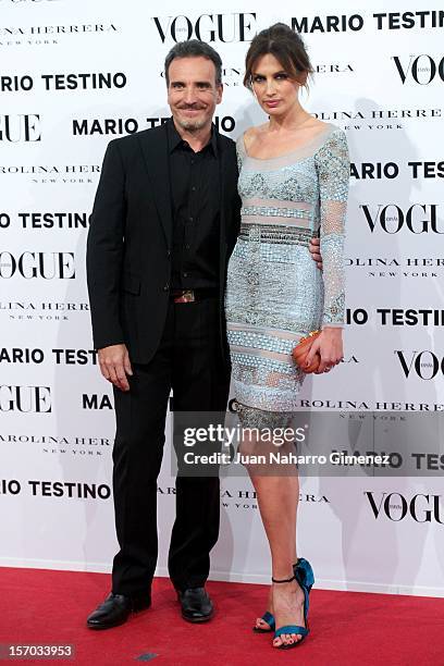 Nieves Alvarez attends the presentation launch of the Vogue December issue at Fernan Nunez Palace on November 27, 2012 in Madrid, Spain.