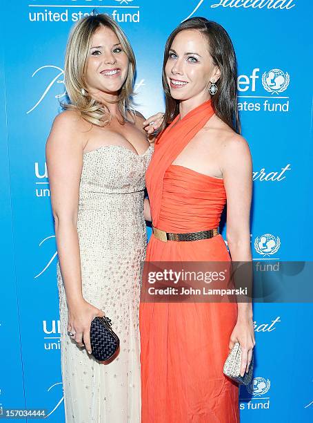 Jenna Bush and Barbara Bush attend the UNICEF Snowflake Ball 2012 at Cipriani 42nd Street on November 27, 2012 in New York City.