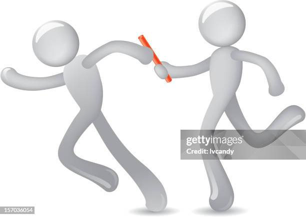 relay race - track and field baton stock illustrations