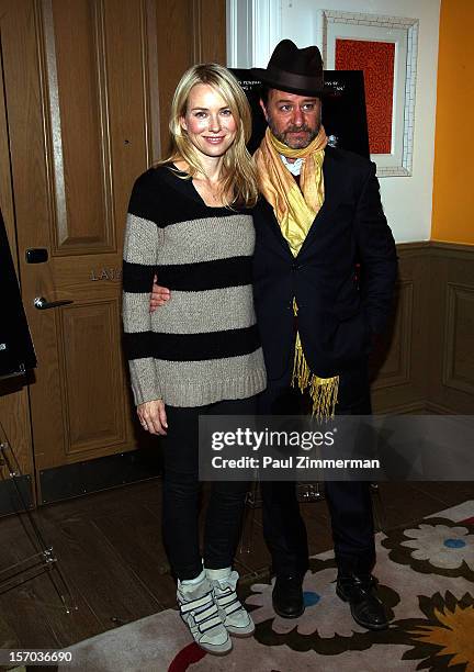 Naomi Watts and Fisher Stevens attend "Beware Of Mr. Baker" New York Screeningat Crosby Street Hotel on November 27, 2012 in New York City.