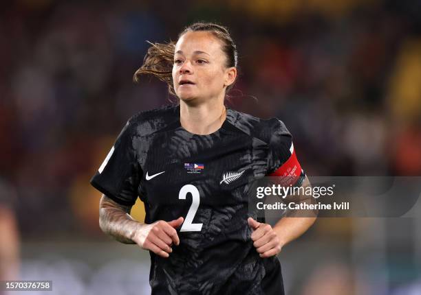 Ria Percival of New Zealand during the FIFA Women's World Cup Australia & New Zealand 2023 Group A match between New Zealand and Philippines at...