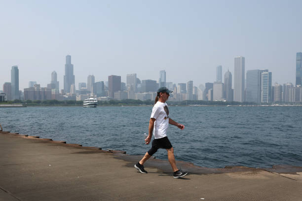 IL: Canadian Wildfire Smoke Drifts South Into Upper Midwest And Creates Haze Over Chicago