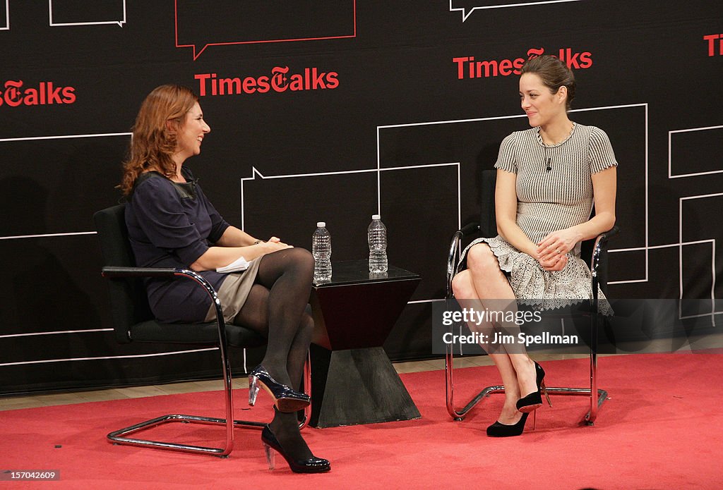 TimesTalk Presents An Evening With Marion Cotillard, Matt Damon & Gus Van Sant