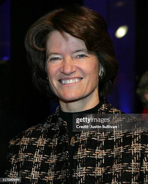 Former astronaut Sally Ride arrives at the induction ceremony for the California Hall of Fame December 6, 2006 in Sacramento, California. The Hall of...