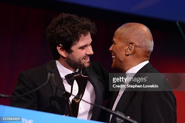 Luca Dotti, and Harry Belafonte attend the Unicef SnowFlake Ball at Cipriani 42nd Street on November 27, 2012 in New York City.