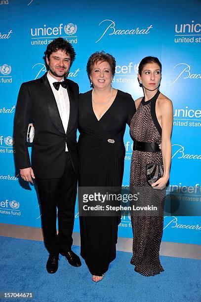 Luca Dotti, and Caryl Stern attend the Unicef SnowFlake Ball at Cipriani 42nd Street on November 27, 2012 in New York City.