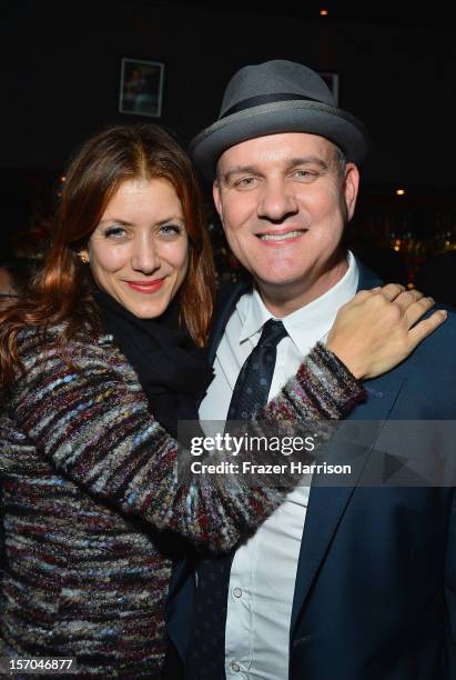 Actress Kate Walsh and actor Mike O'Malley at the Premiere of "Certainty" After party held at The Hill on November 27, 2012 in Beverly Hills,...