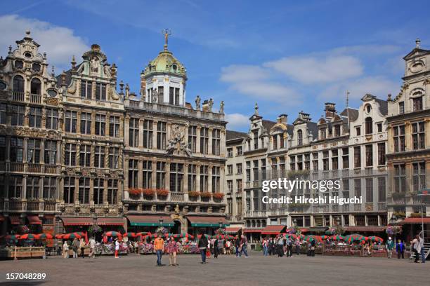 belgium, brussels, la grand place - brussels stock pictures, royalty-free photos & images