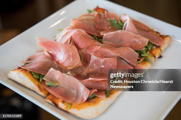 Fredda, a Romana style pizza with arugula and 24-month parma prosciutto, is shown at Fresco Cafe Italiano on Thursday, May 3 in Houston.