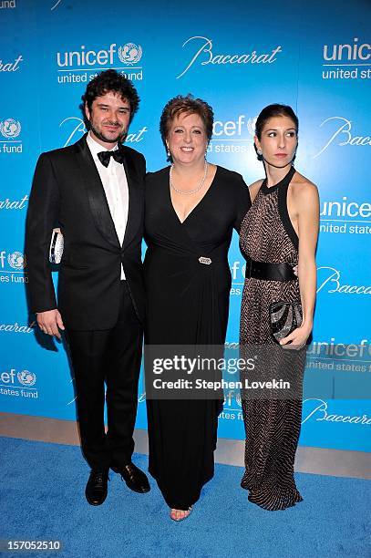 Luca Dotti, and Caryl Stern attend the Unicef SnowFlake Ball at Cipriani 42nd Street on November 27, 2012 in New York City.