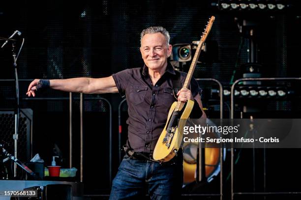 Bruce Springsteen performs with The E Street Band at Autodromo Nazionale Monza on July 25, 2023 in Monza, Italy.