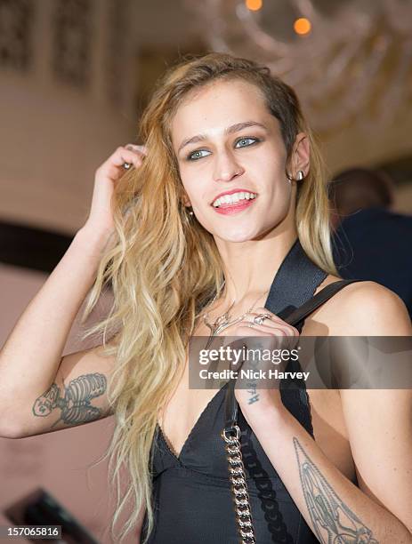 Alice Dellal attends the British Fashion Awards 2012 at The Savoy Hotel on November 27, 2012 in London, England.