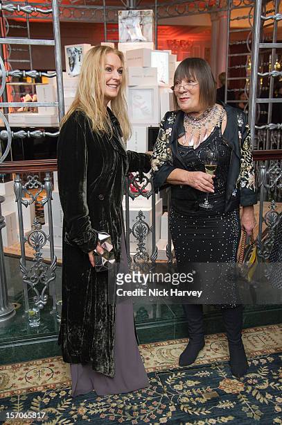Rachel Brickley- Williams and Hilary Alexander attend the British Fashion Awards 2012 at The Savoy Hotel on November 27, 2012 in London, England.