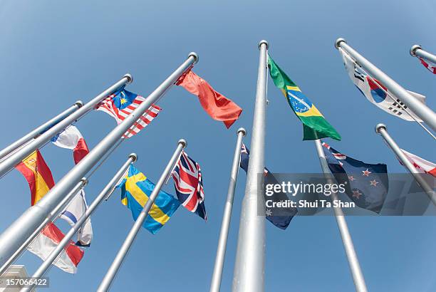 national flags - international flags stock pictures, royalty-free photos & images