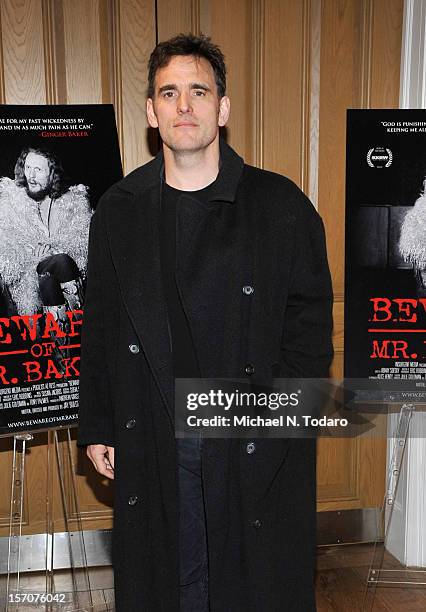 Matt Dillon attends the "Beware of Mr. Baker" screening at the Crosby Street Hotel on November 27, 2012 in New York City.