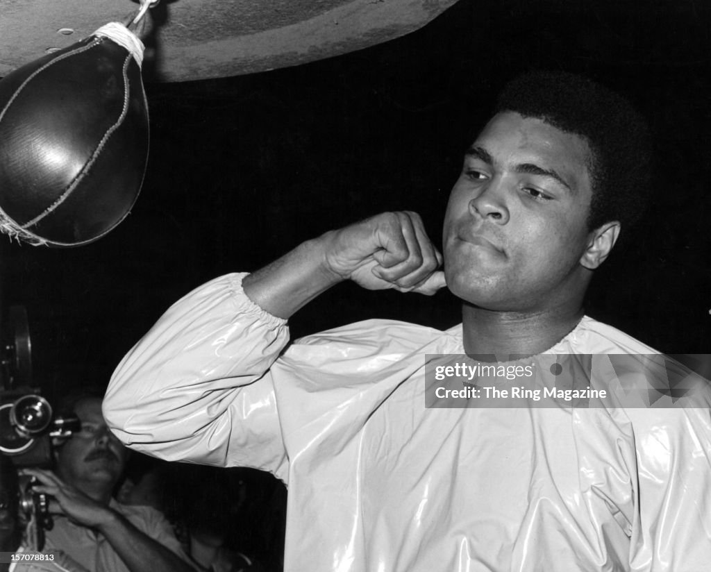Muhammad Ali Trains With The Speed Bag For The Upcoming Fight Against muhammad-ali-trains-with-the-speed-bag-for-the-upcoming-fight-against