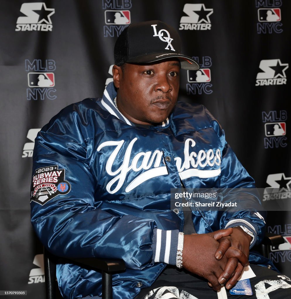 Jadakiss attends the Starter x MLB Bronx Bubble Jacket Unveiling