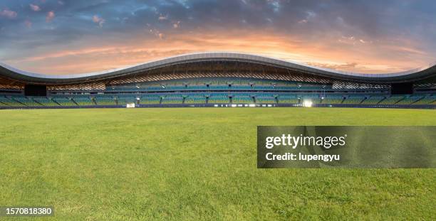 soccer field - stadium stock pictures, royalty-free photos & images