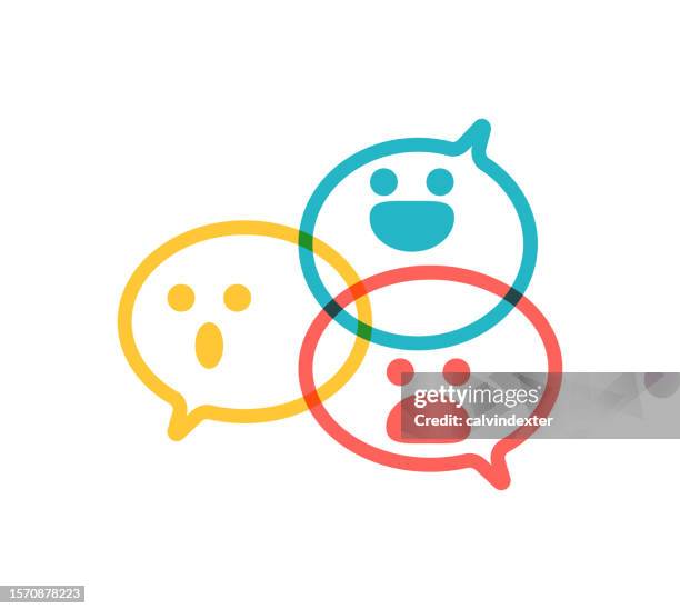 cute emoticons - negative feedback stock illustrations