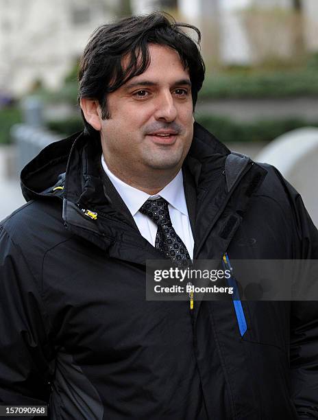 Paul Ceglia, indicted on charges of mail fraud and wire fraud, exits federal court in New York, U.S., on Wednesday, Nov. 28, 2012. Ceglia pleaded not...