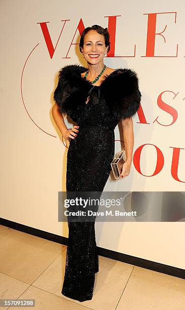 Andrea Dellal attends a private view of 'Valentino: Master Of Couture', exhibiting from November 29th, 2012 - March 3 at Somerset House on November...