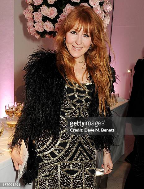 Charlotte Tilbury attends a private view of 'Valentino: Master Of Couture', exhibiting from November 29th, 2012 - March 3 at Somerset House on...