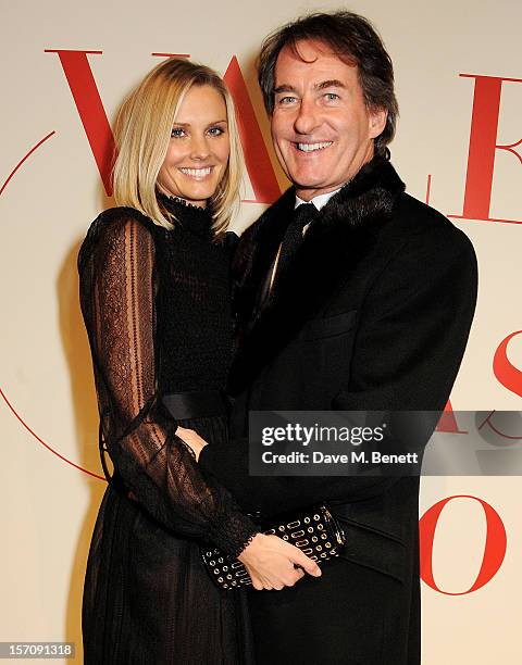 Malin Jefferies and Tim Jefferies attend a private view of 'Valentino: Master Of Couture', exhibiting from November 29th, 2012 - March 3 at Somerset...