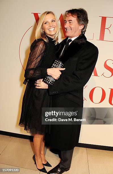 Malin Jefferies and Tim Jefferies attend a private view of 'Valentino: Master Of Couture', exhibiting from November 29th, 2012 - March 3 at Somerset...