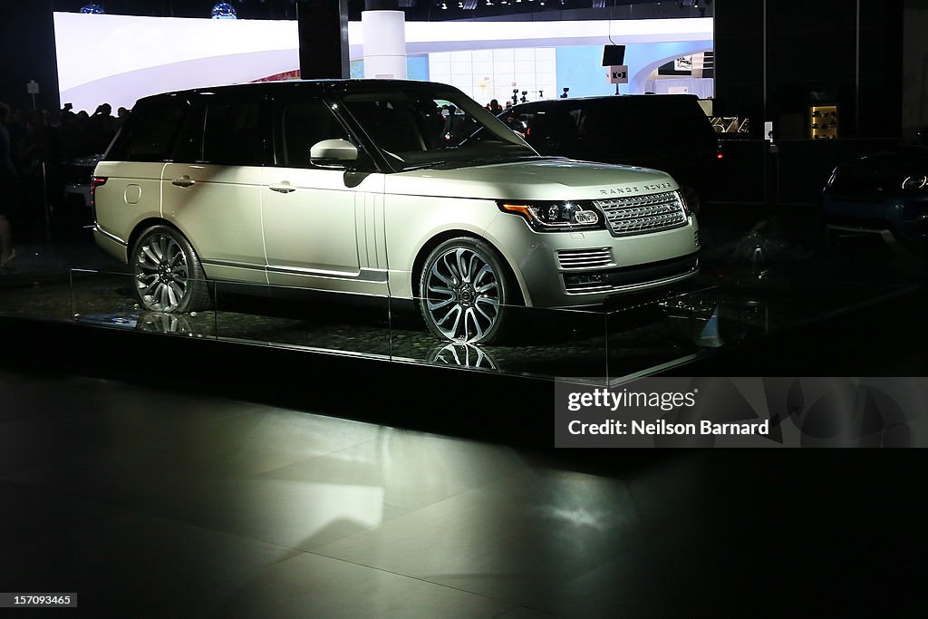 Range Rover Show The all-new Range Rover on display at the Jaguar Land Rover stand at ...