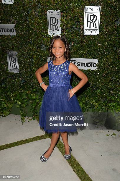 Actress Quvenzhane Wallis attends The Variety Studio: Awards Edition held at a private residence on November 28, 2012 in Los Angeles, California.