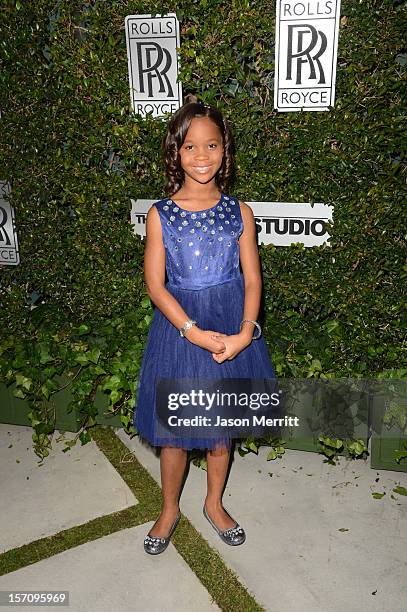 Actress Quvenzhane Wallis attends The Variety Studio: Awards Edition held at a private residence on November 28, 2012 in Los Angeles, California.