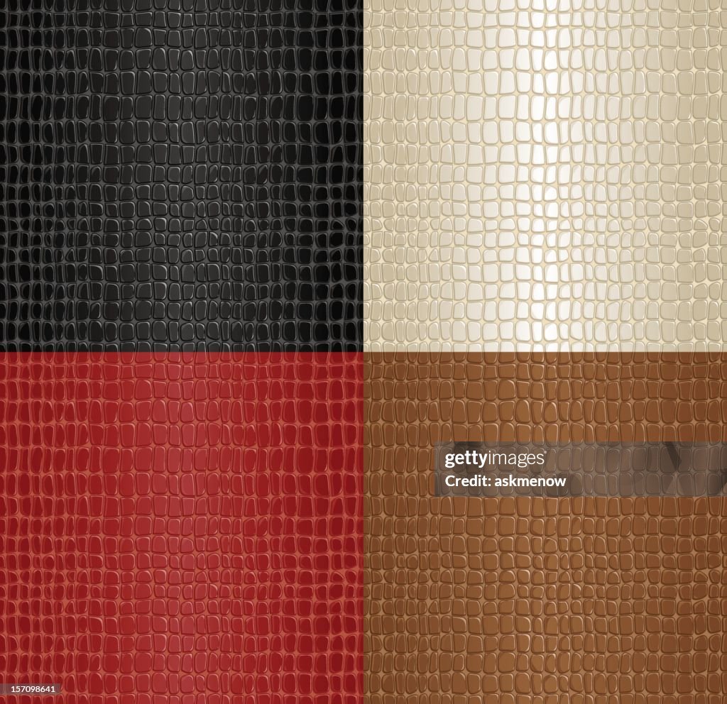 Seamless alligator skin patterns