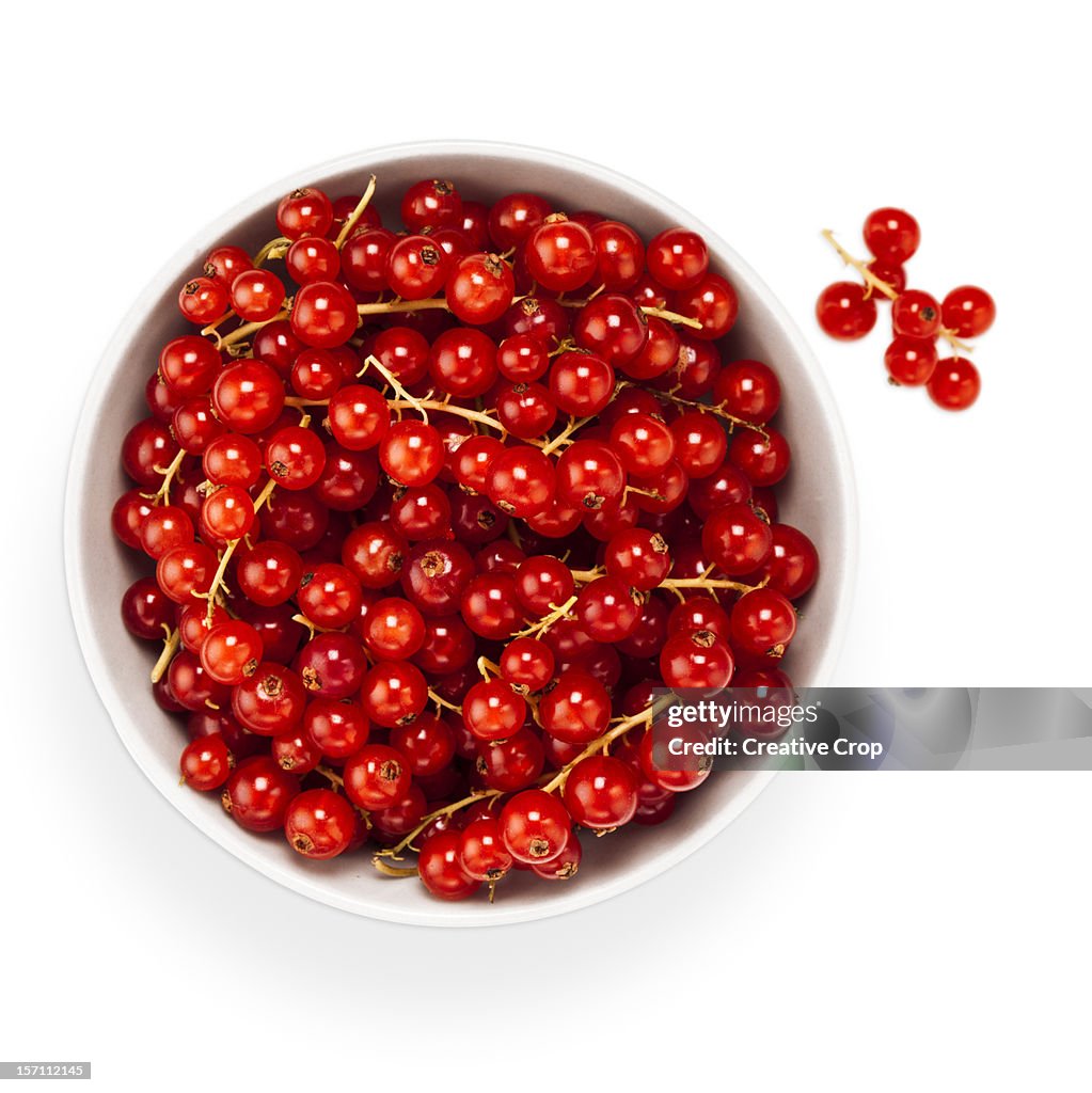 Bowl of red currants