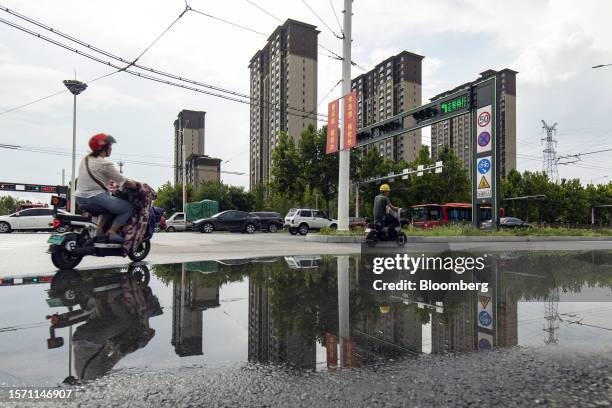 Residential buildings developed by Country Garden Holdings Co. In Baoding, Hebei province, China, on Tuesday, Aug. 1, 2023. Major Chinese developer...