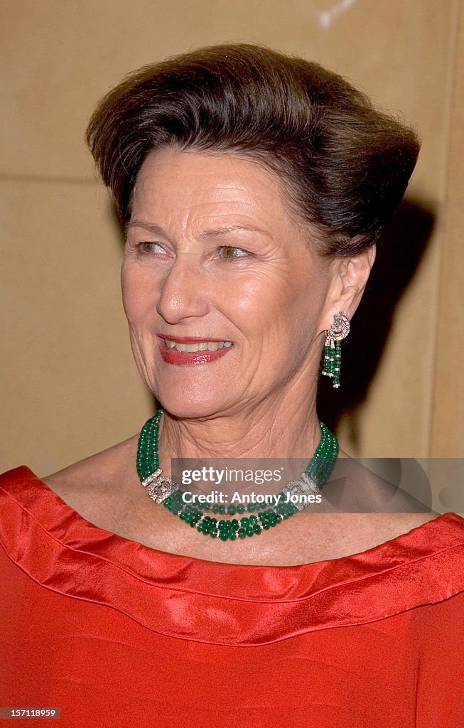 King Harald & Queen Sonja Attend A Norwegian-British Chamber Of Commerce Centenary Banquet