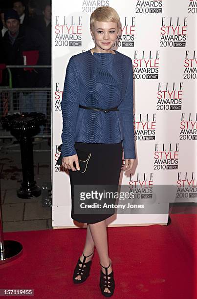 Carey Mulligan Arrives At The Elle Style Awards 2010 At The Grand Connaught Rooms, 61-65 Great Queen Street, London.
