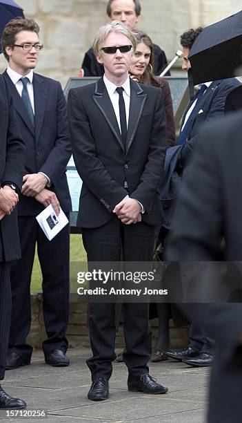 Philip Treacy Attends The Funeral Of Fashion Stylist Isabella Blow Held At Gloucester Cathedral. .