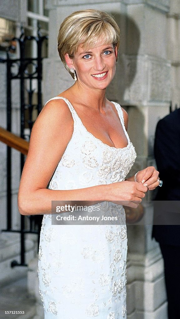 The Princess Of Wales Attends A Gala Reception & Preview Of Her Dresses Auction