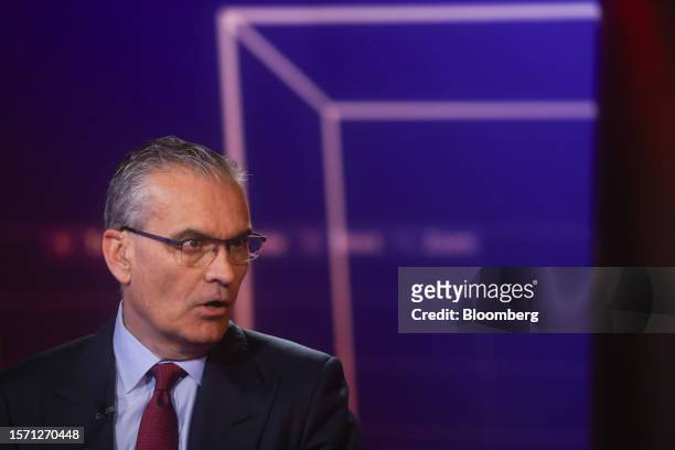Brian McNamara, chief executive officer of Haleon Plc, during a Bloomberg Television interview in London, UK, on Wednesday, Aug. 2, 2023. Haleon...