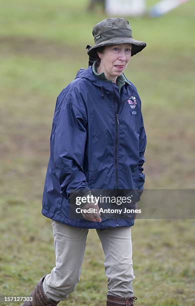 Princess Anne At The British Festival Of Eventing At Gatcombe Park Gloucestershire..
