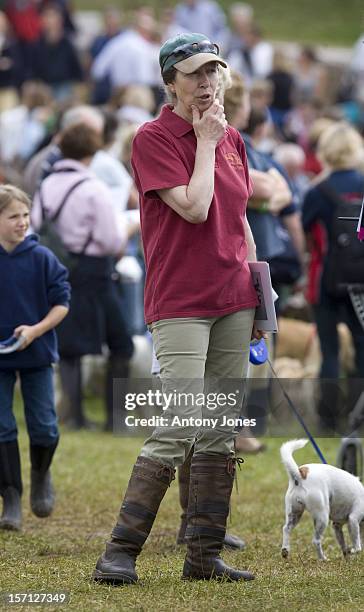 Princess Anne At The British Festival Of Eventing At Gatcombe Park Gloucestershire..