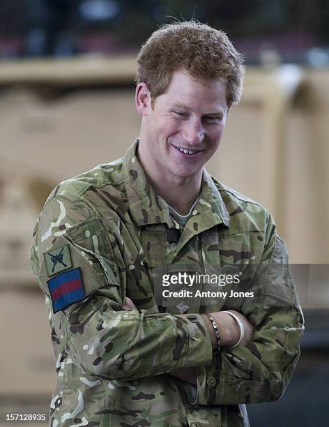 Prince Harry, Honorary Air Commandant, Visit To Royal Air Force Honington, Bury St Edmunds Where He Met Service Personnel And Their Families. During...