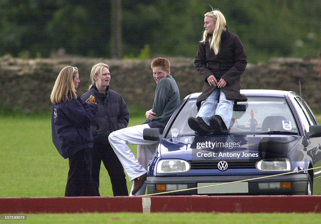 Playful Prince Harry & Friends At The Beaufort Polo Club