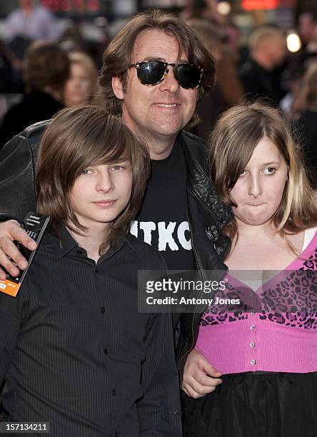 Jonathan Ross And His Children Harvey Kirby And Honey Kinny Arrive For The Uk Film Premiere Of Star Trek At The Empire Leicester Square, London.