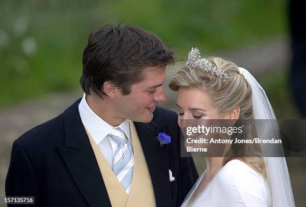 The Wedding Of Laura Parker Bowles & Harry Lopes At St Cyriacs Church, Lacock, Wiltshire.