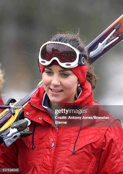 Kate Middleton Skiing In Klosters, Switzerland.