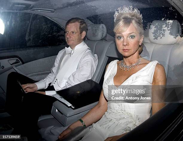 The Earl Of Derby Attends The White Tie & Tiara Ball, Hosted By Elton John, At His Home In Windsor.