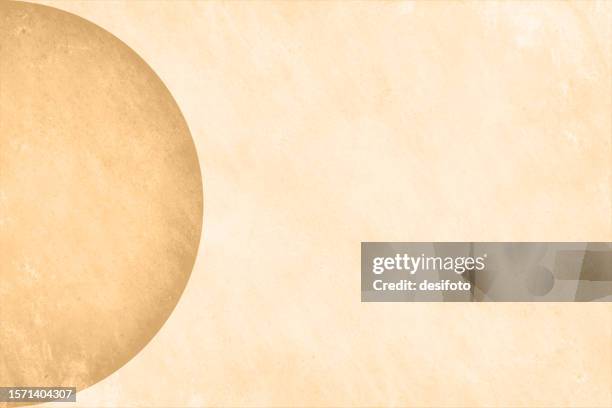 stockillustraties, clipart, cartoons en iconen met beige coloured wooden textured vector backgrounds with a rough rustic texture and one semi circle at the left edge over dull and faded in fading color - huidkleurig