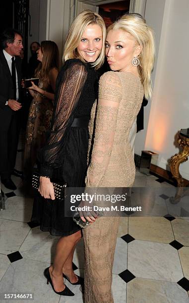 Malin Jefferies and Tamara Beckwith attend a dinner celebrating the launch of 'Valentino: Master Of Couture', the new exhibition showing at Somerset...